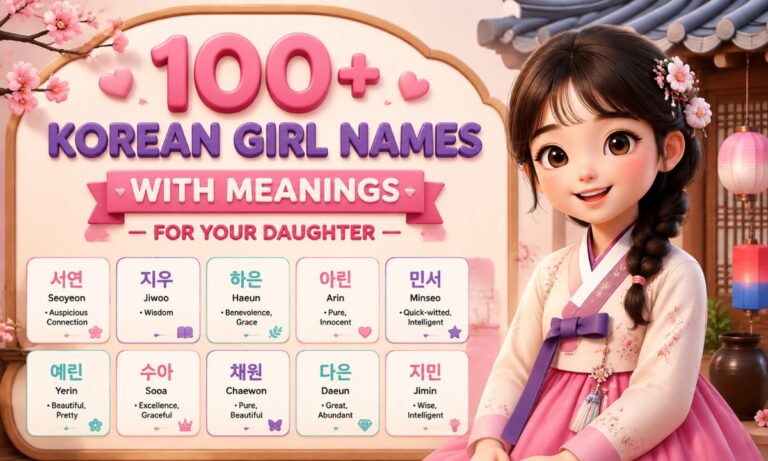 100+ Korean Girl Names With Meanings for Your Daughter