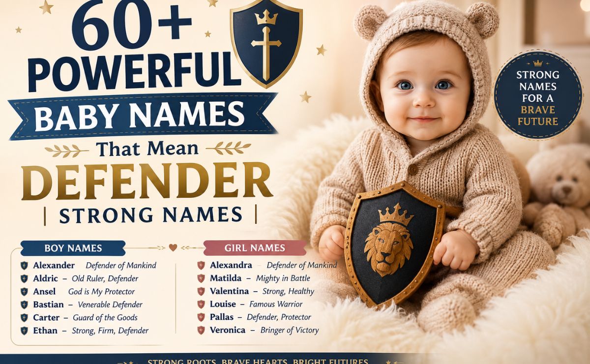 60+ Powerful Baby Names That Mean Defender Strong Names