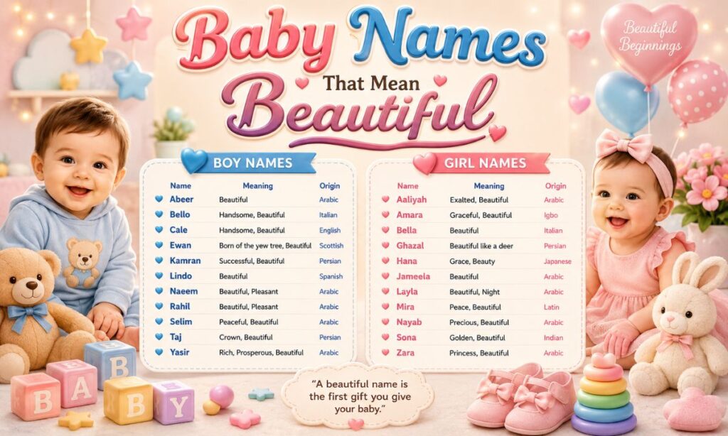 Baby Names That Mean Beautiful 