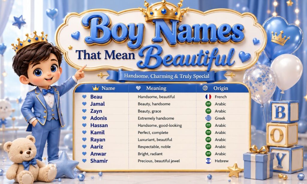 Boy Names That Mean Beautiful