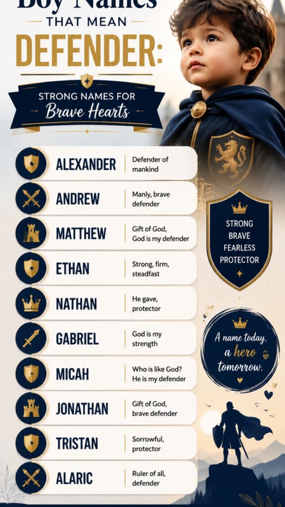 Boy Names That Mean Defender