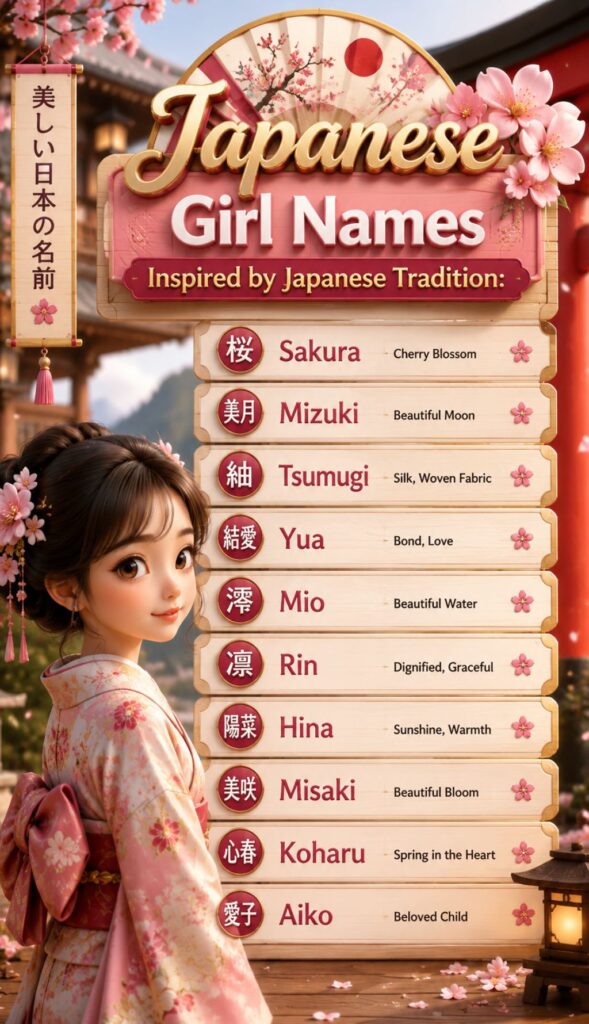 Japanese Girl Names Inspired by Japanese Tradition