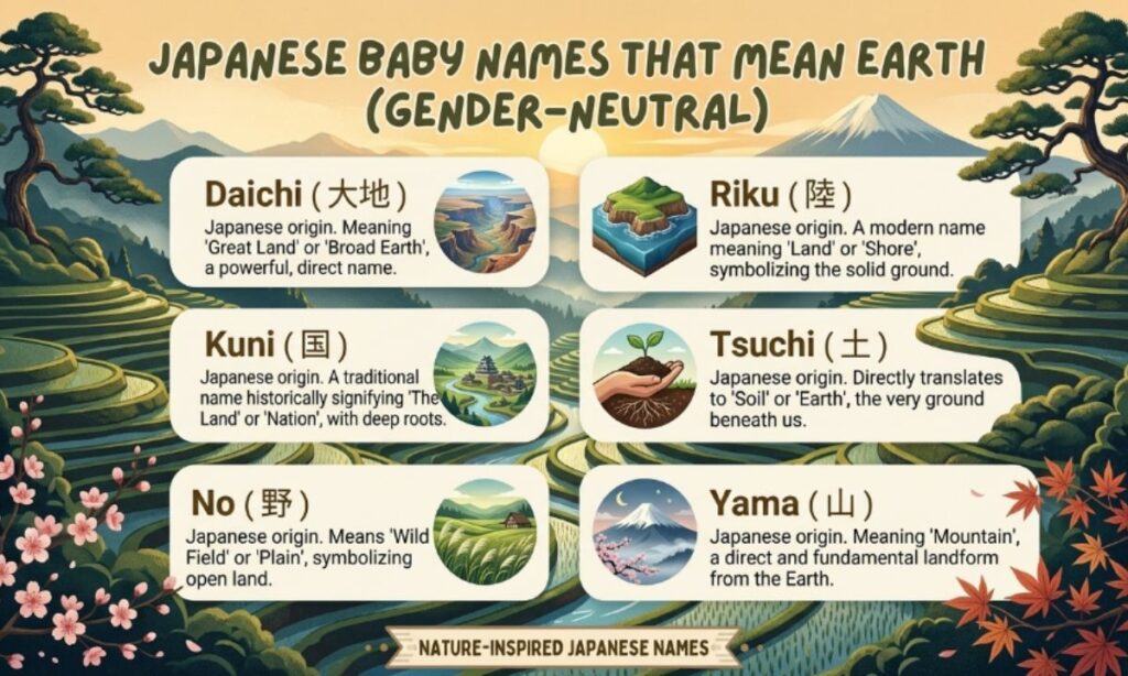 Names that mean earth in Japanese