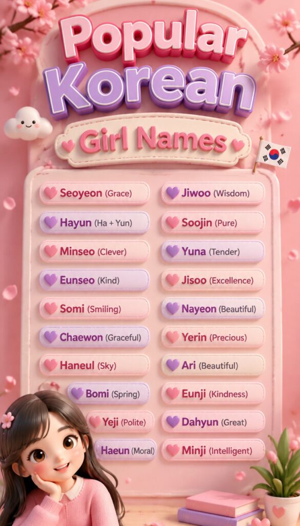 Popular Korean Girl Names