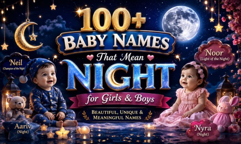 100+ Baby Names That Mean Night for Girls & Boys Beautiful, Unique & Meaningful Names