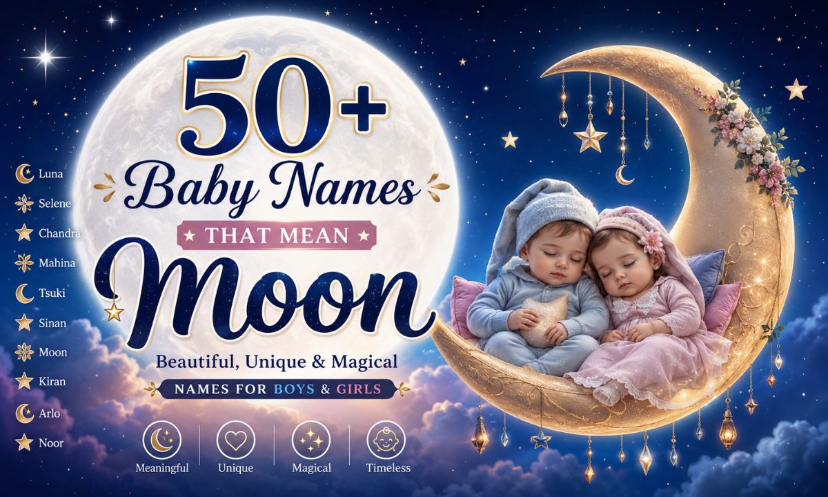 50+ Baby Names That Mean Moon Beautiful, Unique & Magical Names for Boys & Girls
