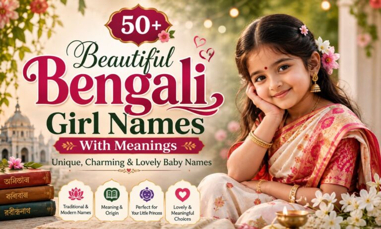 50+ Beautiful Bengali Girl Names With Meanings Unique, Charming & Lovely Baby Names