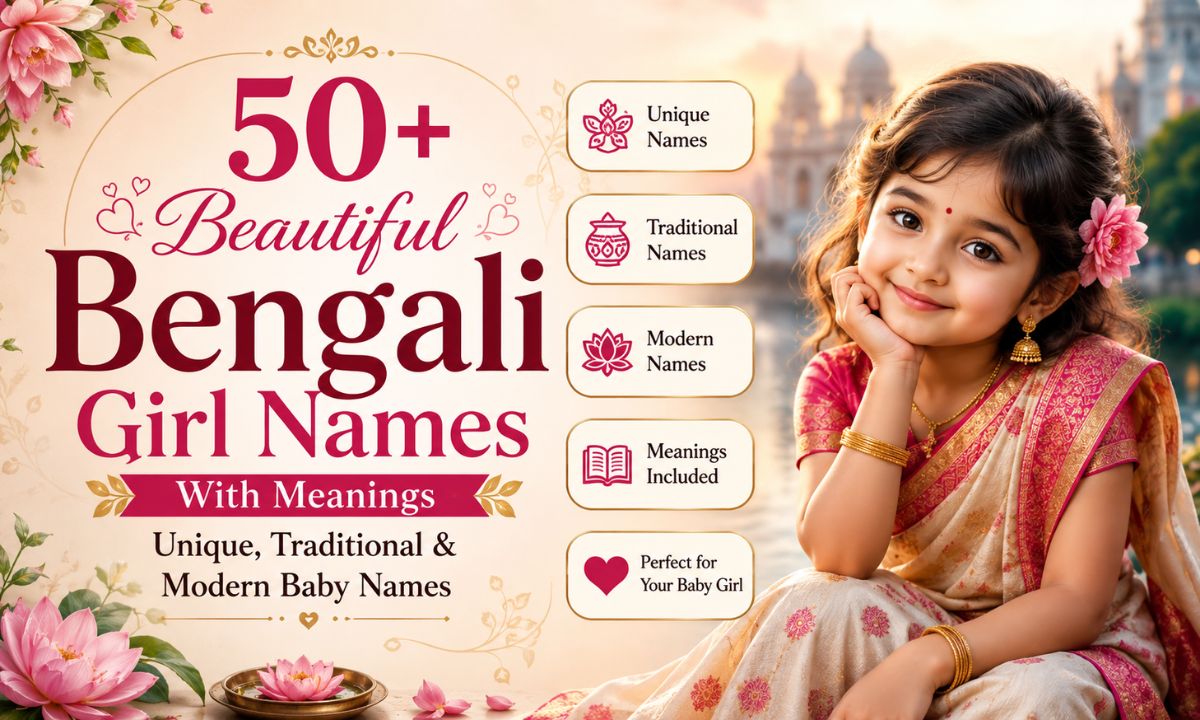 50+ Beautiful Bengali Girl Names With Meanings Unique, Traditional & Modern Baby Names