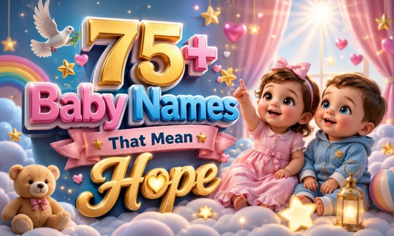 75+ Baby Names That Mean Hope