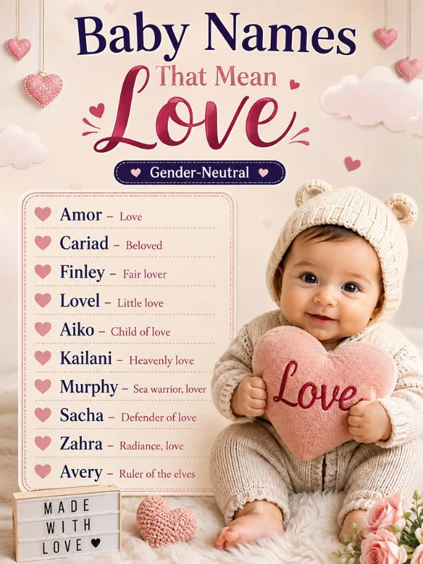 Baby Names That Mean Love (Gender-Neutral)