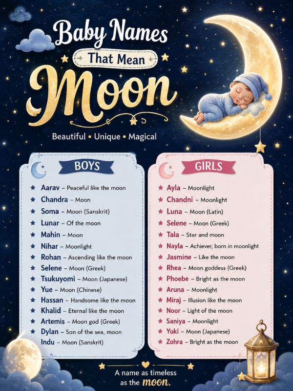 _Baby Names That Mean Moon