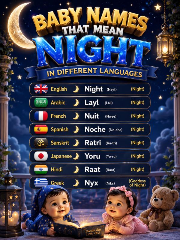 Baby Names That Mean Night in Different Languages