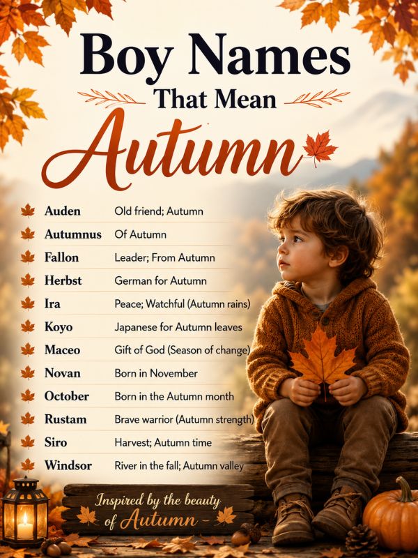 _Boy Names That Mean Autumn
