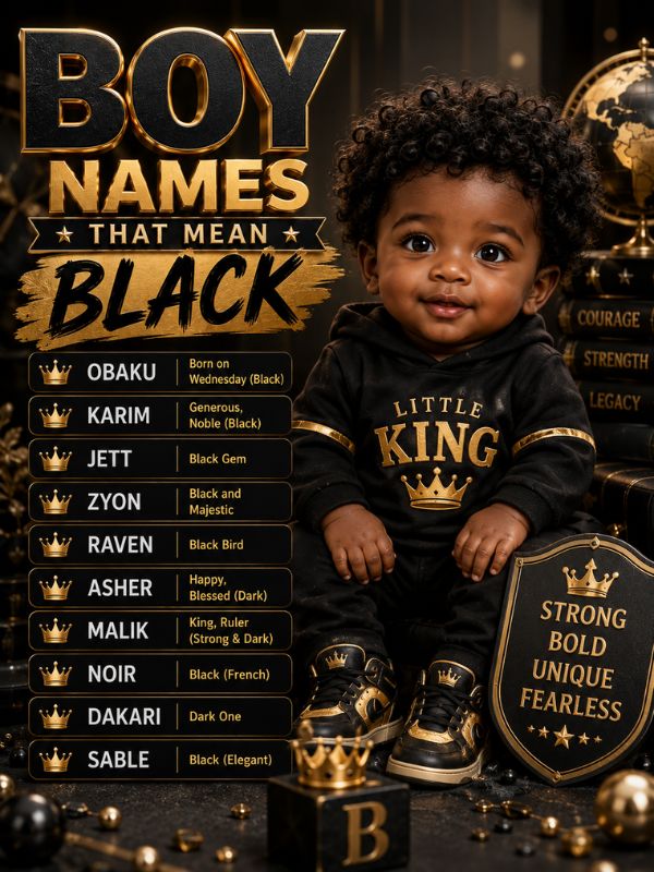 Boy Names That Mean Black