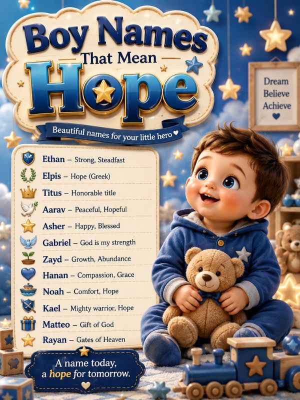 Boy Names That Mean Hope