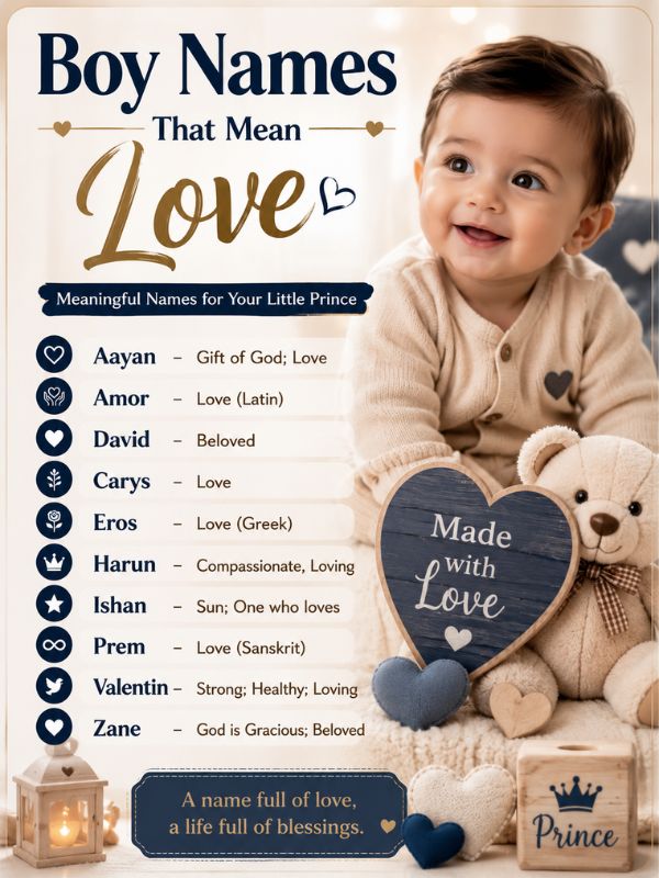 Boy Names That Mean Love