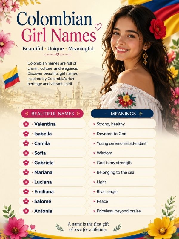 Colombian Girl Names