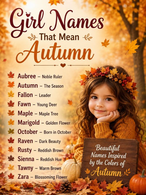 _Girl Names That Mean Autumn