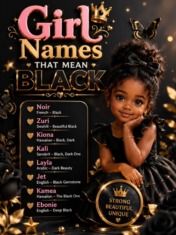 Girl Names That Mean Black