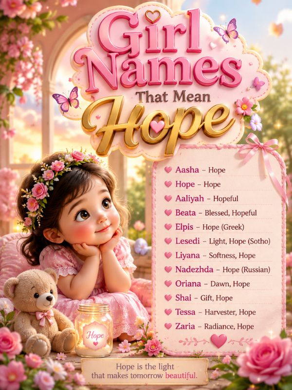Girl Names That Mean Hope