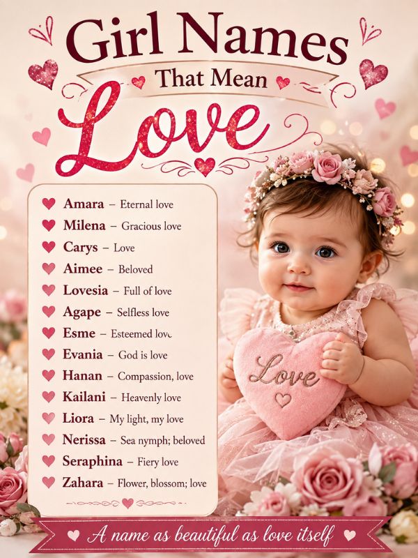 Girl Names That Mean Love