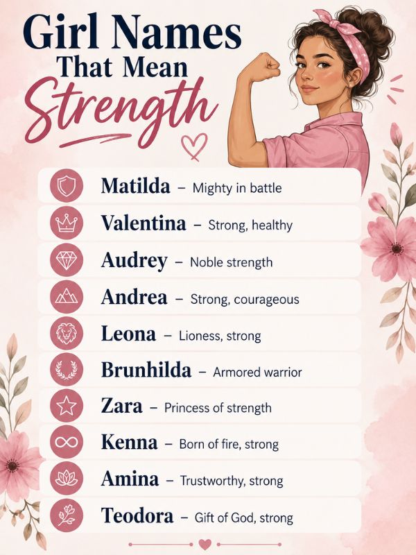 Girl Names That Mean Strength
