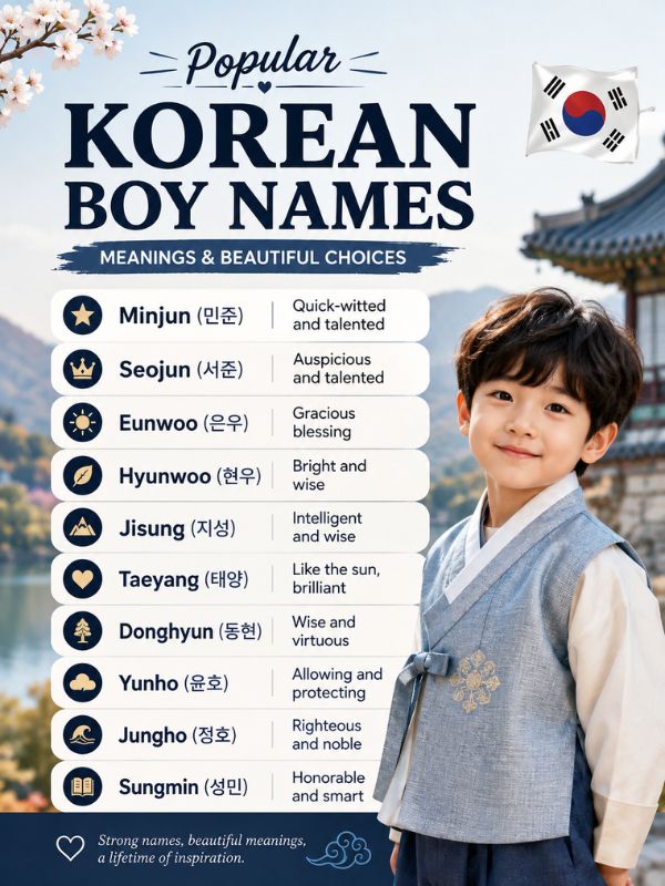_Popular Korean Boy Names