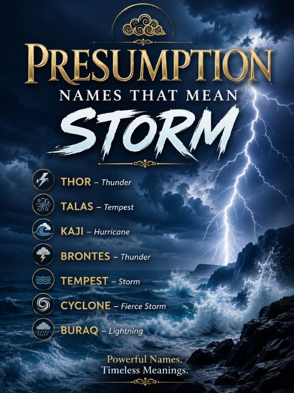 Presumption Names That Mean StormPresumption Names That Mean Storm