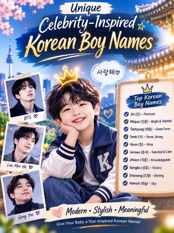 _Unique Celebrity-Inspired Korean Boy Names_Unique Celebrity-Inspired Korean Boy Names