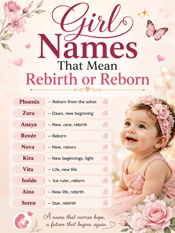 Girl Names That Mean Rebirth or Reborn